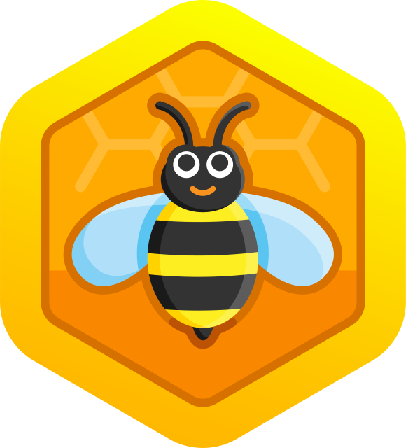 badge Busy Bee earned